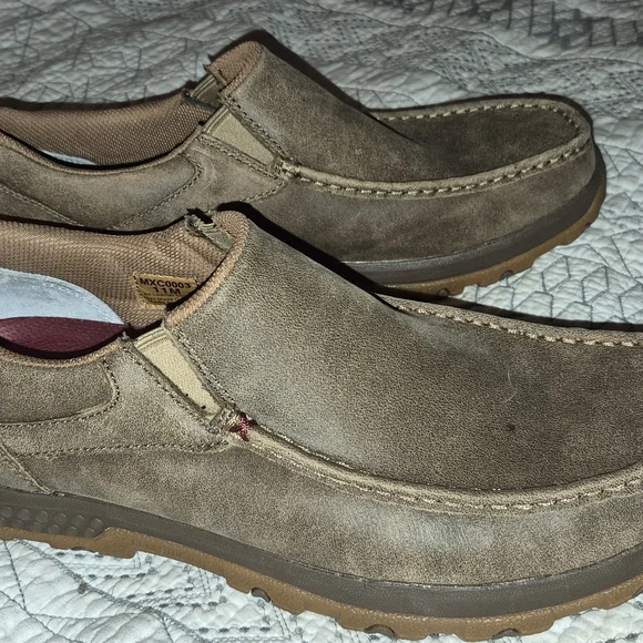 Twisted X Men's Tan Slip-On Loafers - Picture 2 of 3
